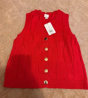 A new day red sweater vest thumbnail 1