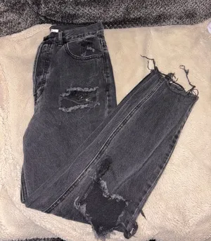 PacSun Women's Ultra High Rise Slim Distressed Jeans, Size 27 thumbnail 1