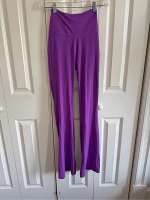 Lululemon Groove Super-High-Rise Flared Pant *Nulu Moonlight Magenta Size 0 thumbnail 10