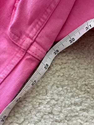 Zara Pink Wide Leg High Rise Jeans thumbnail 6