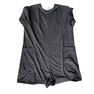 Romper by CharmWM. Gray with Side Pockets. No Size on Product. Measurements inc thumbnail 2