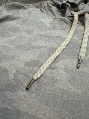 Womens Vuori Lightweight light Gray Camo longsleeve Hoodie hooded top small thumbnail 3