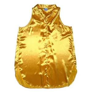 Vintage Stefanie Lingerie Slip‎ Dress L Chemise Button Golden Yellow Hong Kong thumbnail 8
