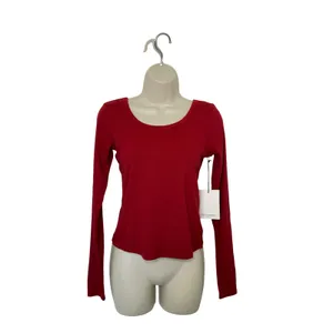New Spiritual Gangster Women’s Medium Red Top Ribbed‎ Y2K Minimalist thumbnail 3