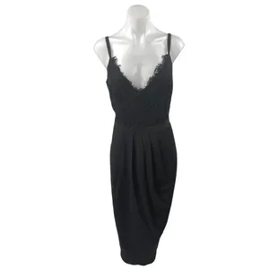 NEW City Chic Black Floral Lace Corset Sleeveless Maxi Sheath Dress Size XS thumbnail 3