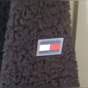 Tommy Hilfiger Black 1/2 Snap Sherpa Fleece Pullover Women's XL thumbnail 3