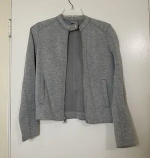 GAP Moto gray scuba full zip jacket size XS thumbnail 1