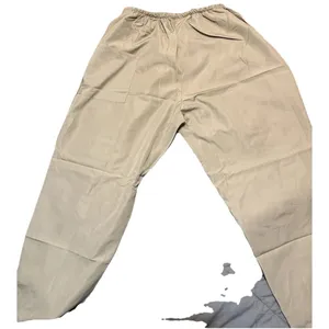 Beige Scrub Work Pants L Blood Resistant Latex Free 30" Inseam Pockets New thumbnail 5