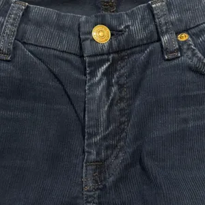 7 For All Mankind Bootcut Corduroy Pants A Pocket Low Rise Navy Minimalist 29 thumbnail 9