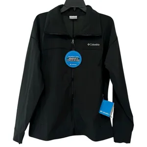 Columbia Angel Basin Softshell Jacket NEW Charcoal Large Water Resistant thumbnail 1