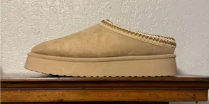 Falls Creek Cream Fuzzy Slippers thumbnail 2