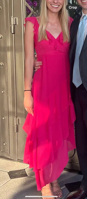Show Me Your Mumu Pink Ruffle Maxi Dress thumbnail 1