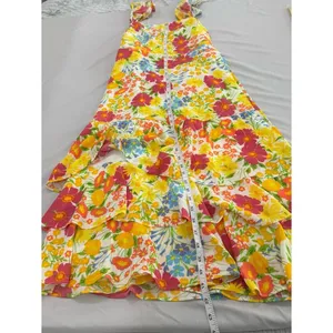 Baltic Born Dani Ruffle Tiered Midi Dress | Multi Floral Size M thumbnail 7