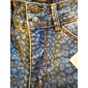 Curve Appeal Jeans Womens Size 4 High Rise Wide Leg Leopard Print Cotton NWT thumbnail 8