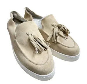 Franco‎ Sarto Loafers Size 9.5 Tan Slip On Leather Suede Shoes thumbnail 1