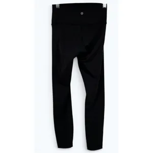 Lululemon Black High Rise Tights Womens 4 Stretch Yoga Running Gym Leggings thumbnail 2