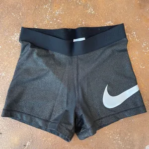 Nike silver dri fit spandex shorts thumbnail 1