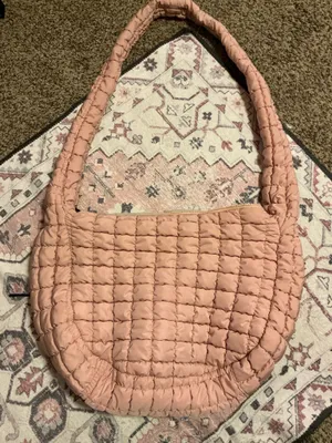 Quilted/puffy crossbody Pink thumbnail 1