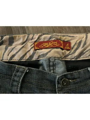 Y2K One 5 One Denim Bermuda Capri Jean Shorts Dark Wash 8 thumbnail 2