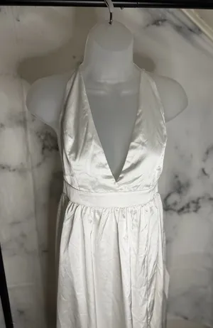 Lulus Dress White Satin thumbnail 1