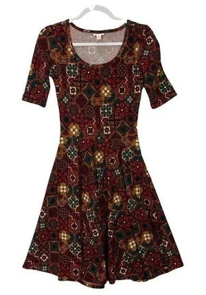 LuLaRoe‎ Floral Print A-Line Dress thumbnail 1