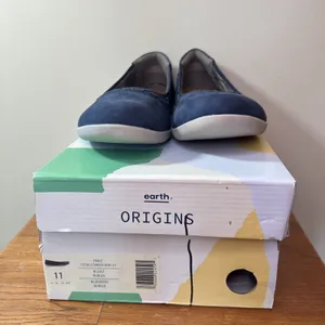 Earth Origins Fable Ballet Flats Women's 11‎ Blueberry Nubuck Comfort Shoes NIB thumbnail 9