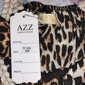 NWT‎ Azz Leopard Print Maxi Dress Small Brown thumbnail 6