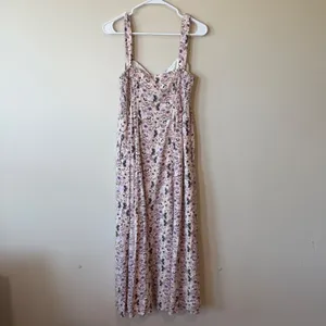 Z Supply EVEREVE Floral Midi Dress M Smocked Back Button Front Boho‎ Cottagecore thumbnail 5