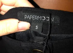 PaperMoon Suede Scalloped Skirt thumbnail 2