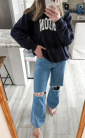 PacSun Low Rise Baggy Jeans Distressed Wide Leg Light Wash Size 25 thumbnail 1