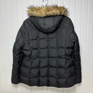 Ralph Lauren‎ Black Puffer Jacket with Faux Fur Trim thumbnail 5