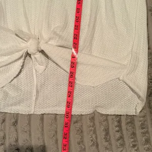 Entro White‎ Waffle Knit Floral Embroidered Tie Front Top Plus Size 1X Boho thumbnail 5