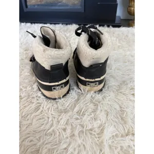 Waterproof JBU Boots Winter Snow Boots‎ Lace Up Black Faux Fur thumbnail 4