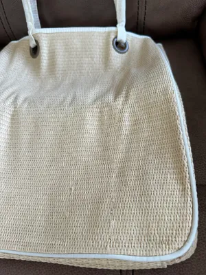 Lacoste Parfums Eau De Bag Woven Straw Tote Beach Bag (NEW) thumbnail 3