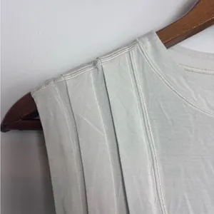 Lululemon White Opal Modal Pleated Shoulder Sleeveless Athletic Tank Top thumbnail 8