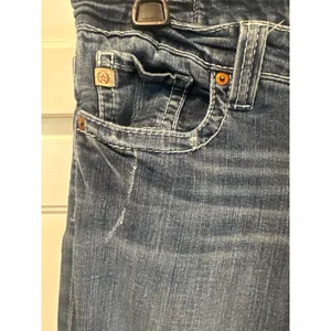 Big Star Sweet Boot Ultra Low Rise Jeans Medium Wash western Flap Pocket 31R thumbnail 3