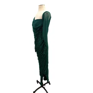 Club L London Sweet‎ Dreams Green Ruched Mesh Maternity Maxi Dress US 10 thumbnail 8