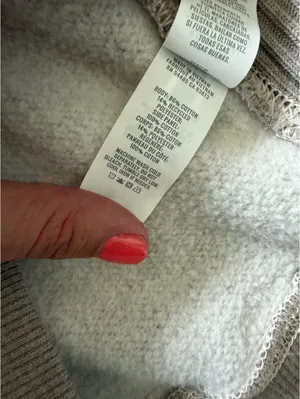 Aerie Tres Chic Oversized Minimalistic Neutral Streetwear Crewneck size xxs thumbnail 12
