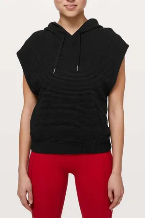 Lululemon Easy Going Hoodie in Black Size 8 thumbnail 1