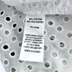 Senlis Lila White Eyelet & Lace Midi Skirt NWOT thumbnail 10