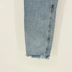 AGOLDE Nico High Rise Straight Leg Jeans Light‎ Wash Distressed Raw Hem Size 25 thumbnail 13