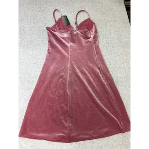 Wild‎ Fable XS Pink Velour Mini Dress with adjustable straps thumbnail 5