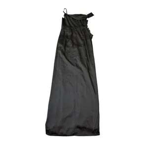 Lulus‎ Size Small Lush Love Black Satin Asymmetrical Off-the-Shoulder Dress thumbnail 5