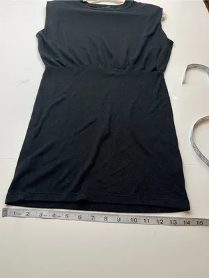 All Saints Mika LS Mini Tank Dress Sleek Black Sleeveless Sheath Womens US‎ 2 thumbnail 10