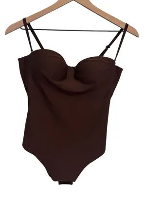 Skims Body Molded Underwire Bodysuit Medium Cocoa New with tags thumbnail 1