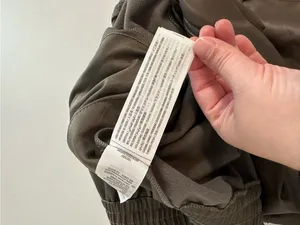 Abercrombie & Fitch Faux Brown Leather Cargo High Rise Jogger Pants Size L NWT thumbnail 10