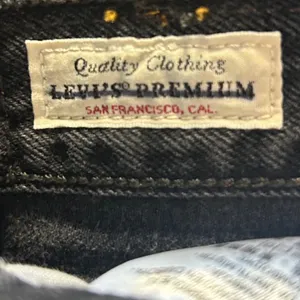 Levi Strauss 501 Jeans Black Distressed Button Fly Women's‎ Size Small Casual thumbnail 10