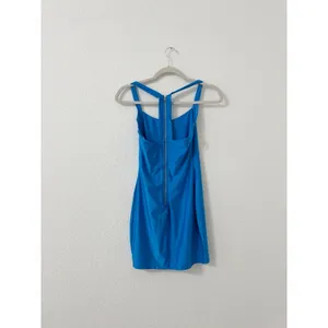 Superdown Lucy Bodycon Mini Dress Blue Bodycon Sleeveless Racerback Size S thumbnail 3