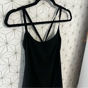 Aerie Offline Exercise Dress Black Cross Back thumbnail 6