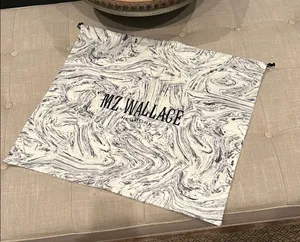 MZ Wallace New York Blue/White Purse Dust Bag Drawstring LARGE 20" X 22" NEW‎ thumbnail 1